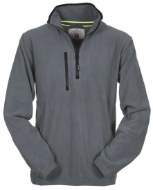 Fleecetrui Payper PIRENEI half zip Kleur_P steel grey