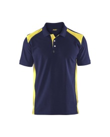 Poloshirt Blaklader 3324 Kleur MARINE/HIGH VIS GEEL