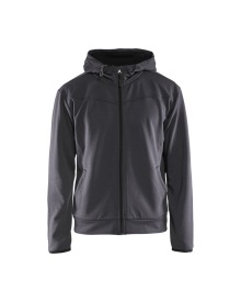 Hoodie met rits 3363 Kleur MEDIUM GRIJS/ZWART