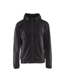 Hoodie met rits 3363 Kleur ZWART/DONKERGRIJS