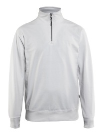 Sweatshirt met halve rits 3369 Kleur WIT