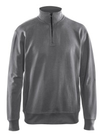 Sweatshirt met halve rits 3369 Kleur GRIJS