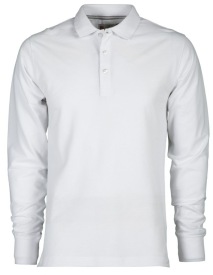 Polo FLORENCE longsleeve Kleur WHITE