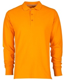 Polo FLORENCE longsleeve Kleur ORANGE