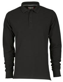 Polo FLORENCE longsleeve Kleur BLACK