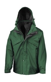 3-in-1-Jacke mit Fleece Kleur BOTTLE GREEN