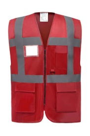 Hi Vis Executive Waistcoat Kleur RED
