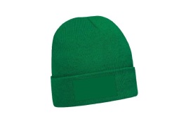 MUTS HEADWEAR 4243B  BEANIE ACRYL MET DRUKVLAK Kleur EMERALD
