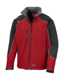Ice Fell Hooded Softshell Jacket Kleur RED/BLACK
