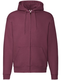 Premium Hooded Sweat-Jacket Kleur_W Burgundy