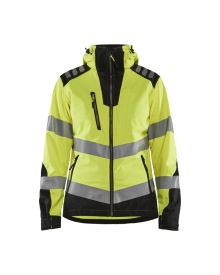 Dames Softshell jack High Vis Kleur High Vis Geel/Zwart