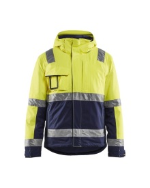 Winterjas High Vis Kleur High Vis Geel/Marineblauw
