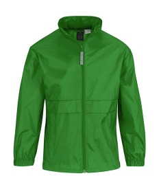 Kids' Windbreaker Kleur REAL GREEN