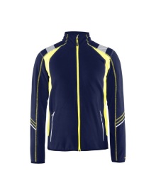 Microfleecevest Visible Kleur MARINE/HIGH VIS GEEL