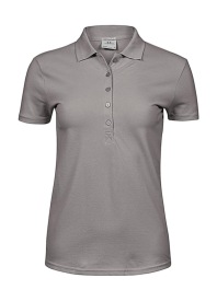 Ladies Luxury Stretch Polo Kleur STONE