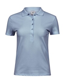 Ladies Luxury Stretch Polo Kleur LIGHT BLUE