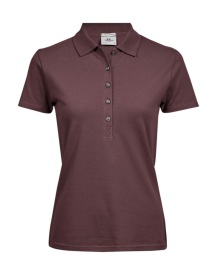 Ladies Luxury Stretch Polo Kleur GRAPE