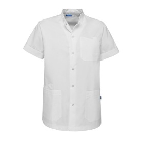 TUNIEK DE BERKEL LIVIO WIT DRUKKNOPEN