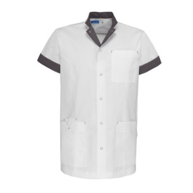 TUNIEK DE BERKEL JAIMY HEREN WIT + ACCENT Kleur TAUPE