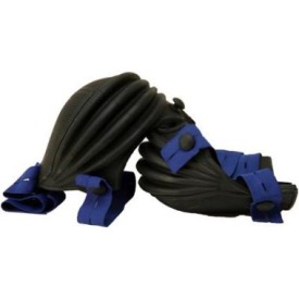 Kniebeschermer harmonica 100% rubber Kleur ZWART