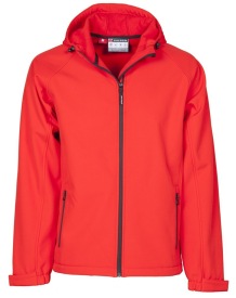 Softhelljas Payper GALE met kap Kleur_P red