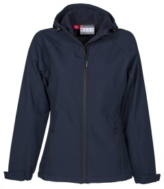 Softshelljas Payper GALE LADY met kap Kleur_P navy blue