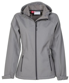 Softshelljas Payper GALE LADY met kap Kleur_P steel grey