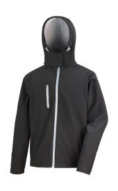 TX Performance Hooded Softshell Jacket Kleur BLACK/GREY