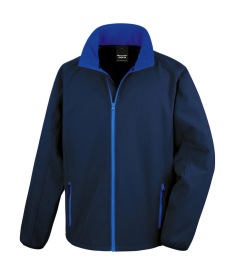 Printable Soft Shell Jacket Kleur MARINEBLAUW/KORENBLAUW