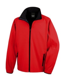 Printable Soft Shell Jacket Kleur RED/BLACK
