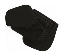 Fleece Schal mit Tasche Kleur BLACK