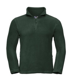 Quarter Zip Outdoor Fleece 2 Kleur BOTTLE GREEN