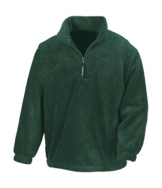 1/4 Zip Fleece Top Kleur FOREST GREEN