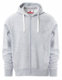 Hoody Payper PORTLAND full zip Kleur MELANGE GREY