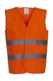 Fluo 2 Bands Waistcoat Kleur FLUO ORANJE