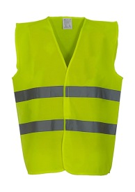 Fluo 2 Bands Waistcoat Kleur FLUO GEEL