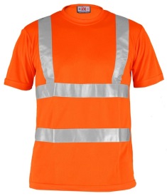 T-Shirt High-Vis AVENUE Kleur FLUORESCENT ORANGE