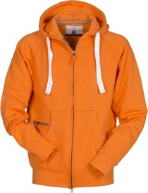 Hoody DALLAS+ full zip 300 gr Kleur ORANGE