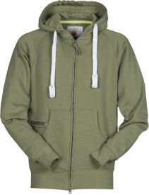Hoody DALLAS+ full zip 300 gr Kleur ARMY GREEN