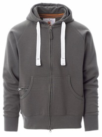 Hoody DALLAS+ full zip 300 gr Kleur SMOKE