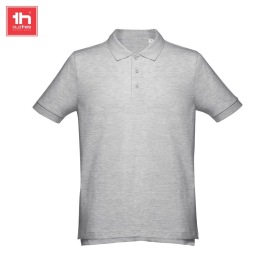 Heren polo shirt  adam Kleur grijs melange