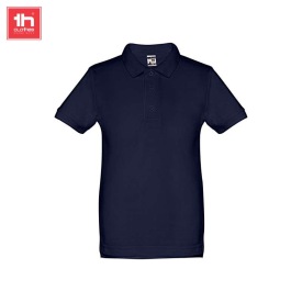 Unisex poloshirt voor kinderen adam kids Kleur eclipse blauw
