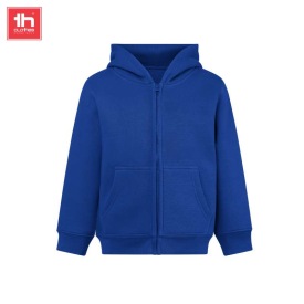 sweater met capuchon en rits voor kinderen amsterd Kleur konings blauw