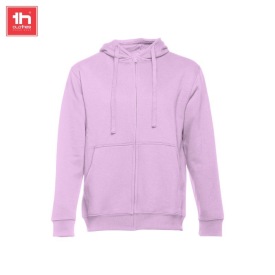 Heren sweater met capuchon en rits amsterdam Kleur LAVENDEL