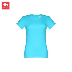 Dames t-shirt ankara women Kleur atoll blauw