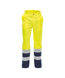 Arvada Hoge zichtbaarheidsbroek Kleur_basic line geel-marine