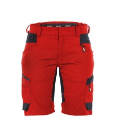Axis Werkshort voor dames  met stretch Kleur ROOD/ZWART