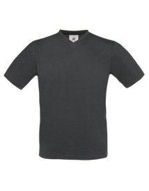 T-Shirt Exact V-Neck Kleur_W Dark Grey (Solid)