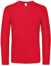 T-Shirt #E190 Long Sleeve / Unisex Kleur_W Red