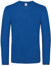 T-Shirt #E190 Long Sleeve / Unisex Kleur_W Royal Blue